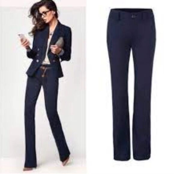 Cabi Trousers Womens 10 Navy Blue Top Notch Trouser‎ Pants Style 3202L Office - Picture 2 of 11